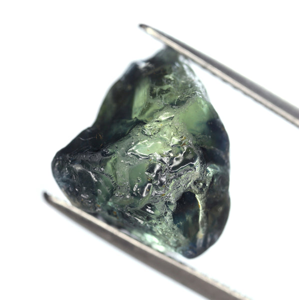 10.85ct Certified Natural Bluish Green Sapphire