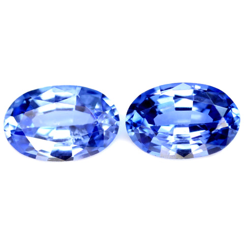 0.46ct Certified Natural Blue Sapphire Matching Pair