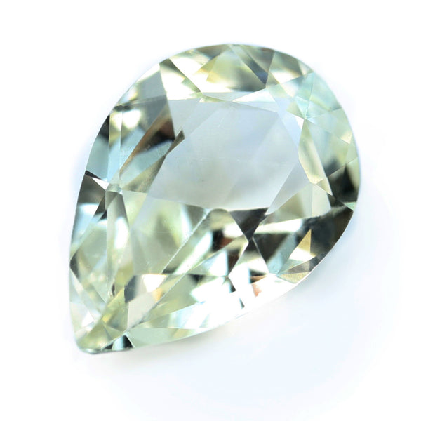0.81ct Certified Natural White Sapphire