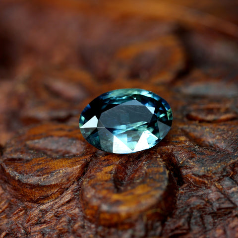 0.72cts Certified Natural Teal Sapphire