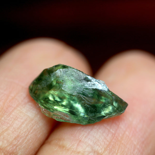 3.24ct Certified Natural Green Sapphire