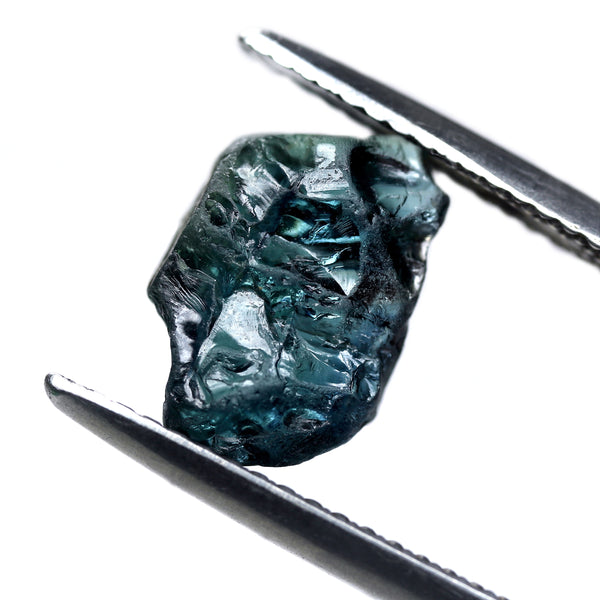 画材 Sapphire Genuine Coarse 2.88ct Certified Natural Teal Sapphire – sapphirebazaar