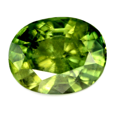 0.98ct Certified Natural Green Sapphire