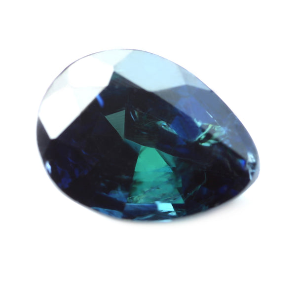 1.25ct Certified Natural Teal Sapphire
