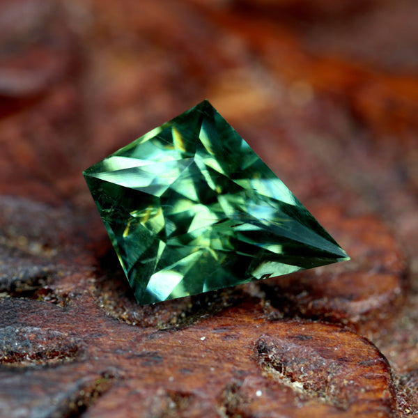 2.24ct Certified Natural Green Sapphire