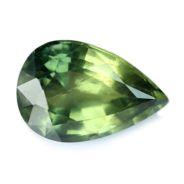 1.72ct Certified Natural Green Sapphire
