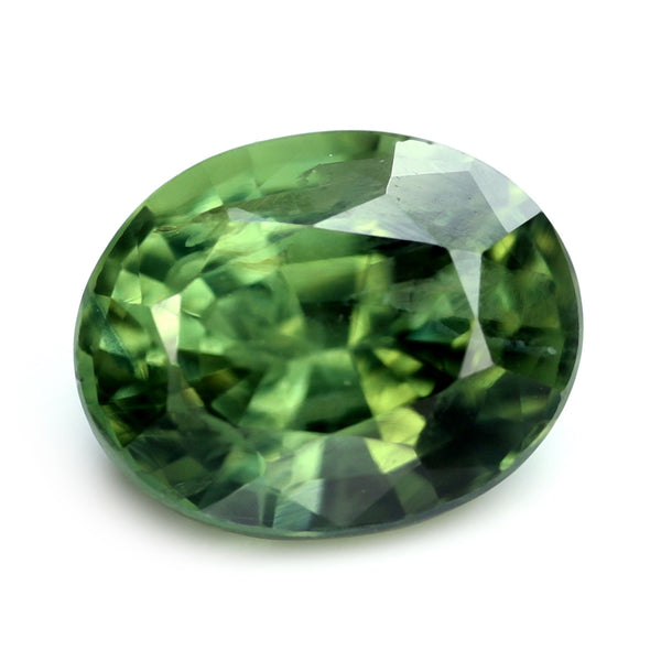 0.82ct Certified Natural Green Sapphire
