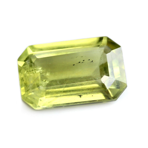 0.81ct Certified Natural Green Sapphire