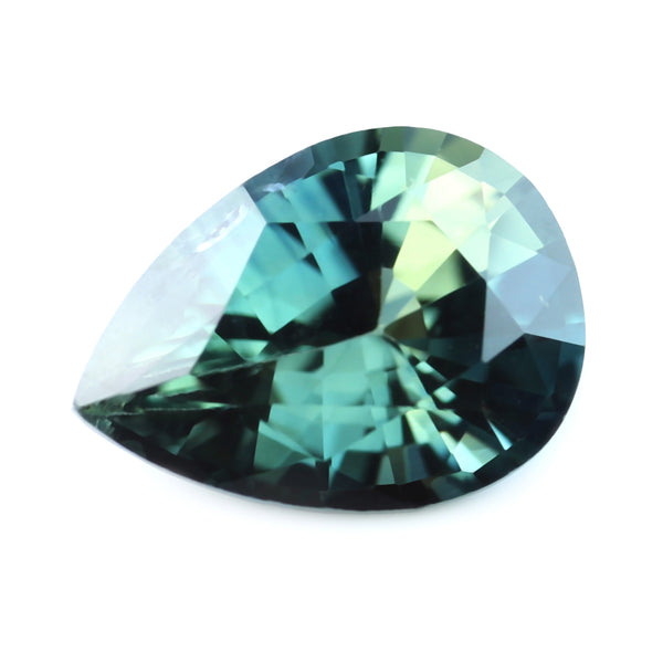 0.86ct Certified Natural Teal Sapphire