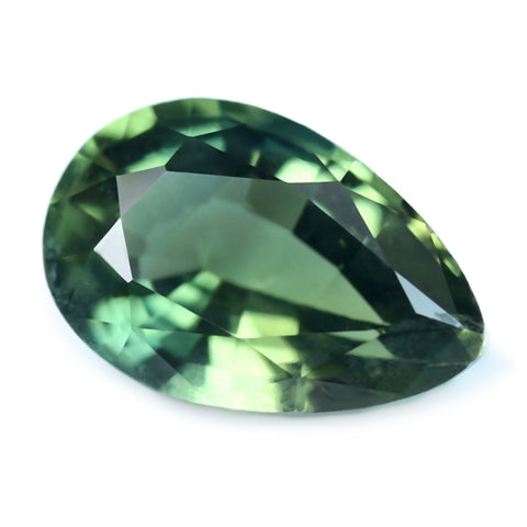 0.67ct Certified Natural Green Sapphire