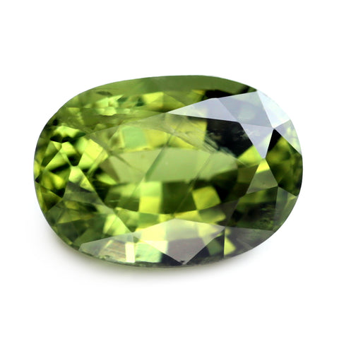 0.76ct Certified Natural Green Sapphire
