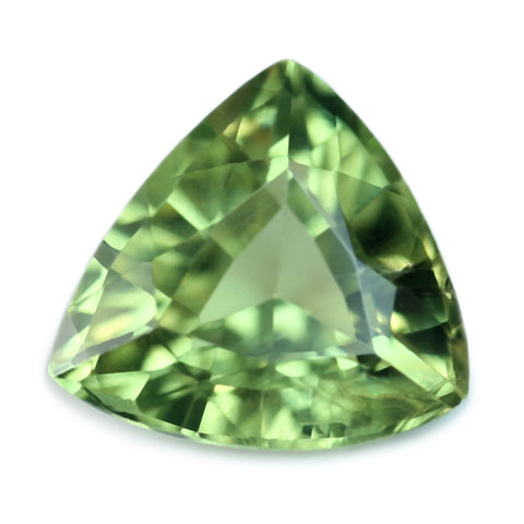 0.76ct Certified Natural Green Sapphire