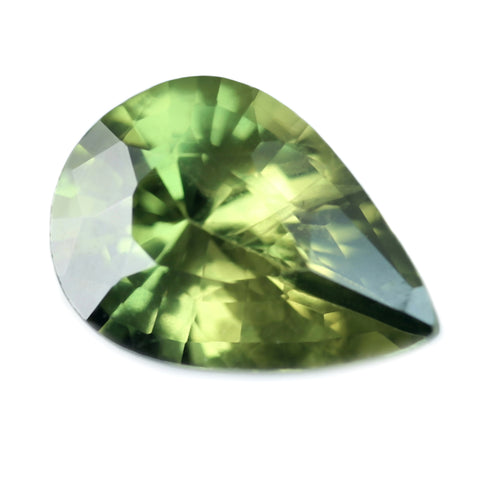 0.85ct Certified Natural Green Sapphire
