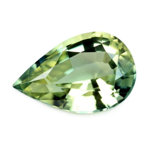 0.76ct Certified Natural Green Sapphire