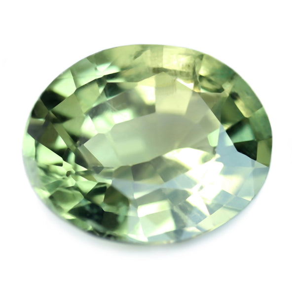 0.58ct Certified Natural Green Sapphire