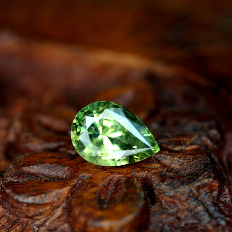 1.39ct Certified Natural Green Sapphire