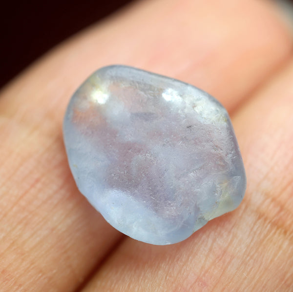 7.26ct Certified Natural Steel Blue Sapphire
