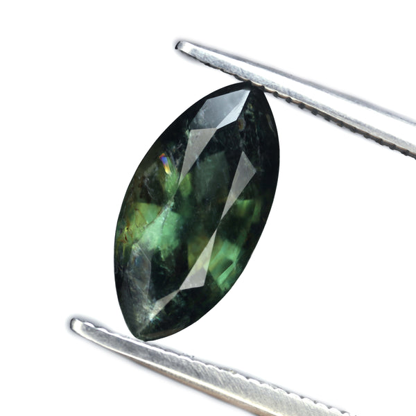2.22ct Certified Natural Green Sapphire
