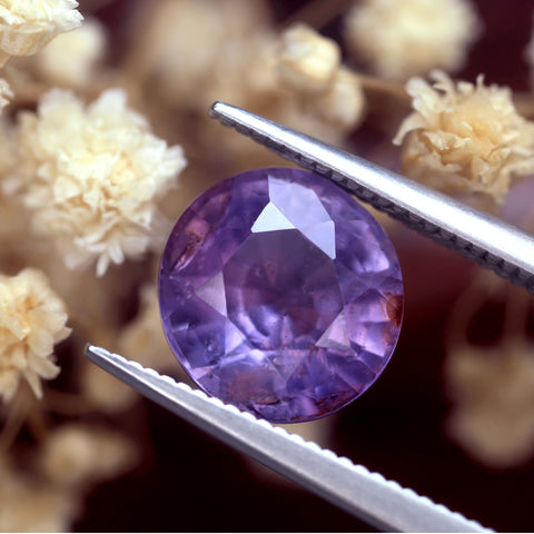 3.54ct Certified Natural Lavender Sapphire