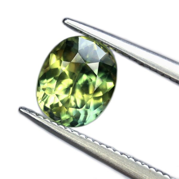1.38ct Certified Natural Green Sapphire