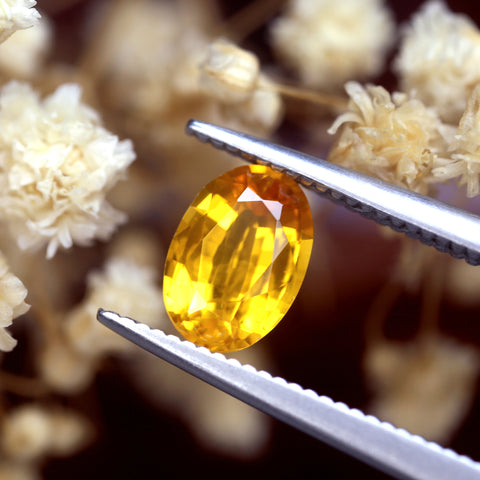 1.00 ct Certified Natural Yellow Sapphire