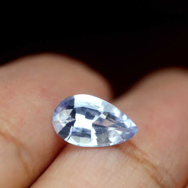1.18ct Certified Natural Light Blue Sapphire