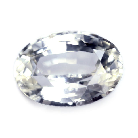 1.01ct Certified Natural White Sapphire