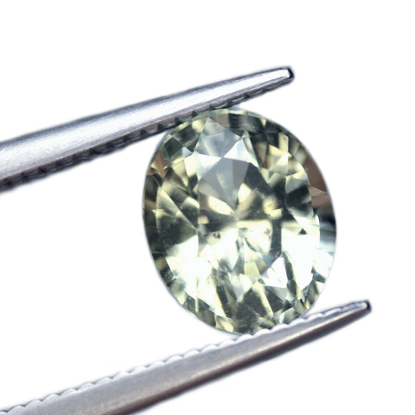2.04ct Certified Natural White Sapphire