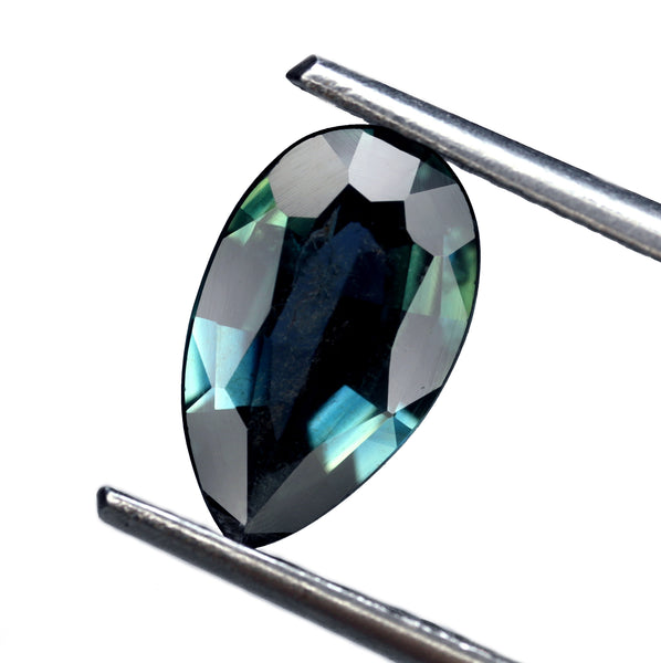 1.64ct Certified Natural Teal Sapphire