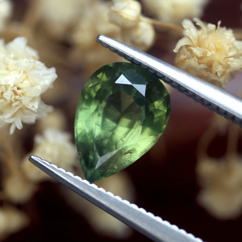 1.83ct Certified Natural Green Sapphire