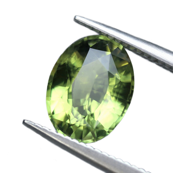 1.78ct Certified Natural Green Sapphire