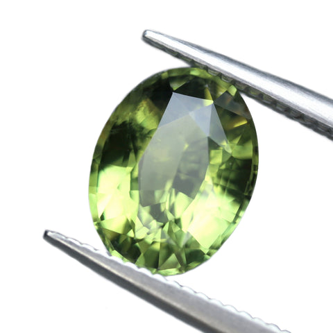 1.78ct Certified Natural Green Sapphire