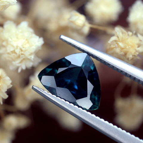 1.47ct Certified Natural Teal Sapphire