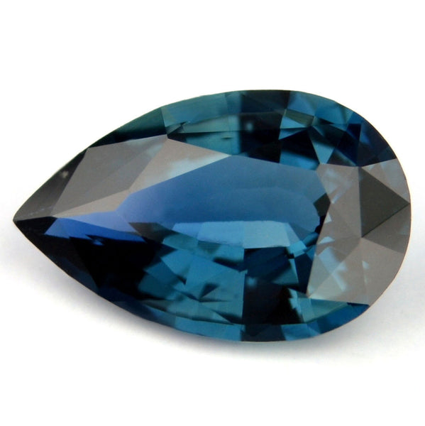 Certified Natural Teal Sapphire 0.77ct Pear Shape Eye Clean Madagascar Gemstone - sapphirebazaar - 1