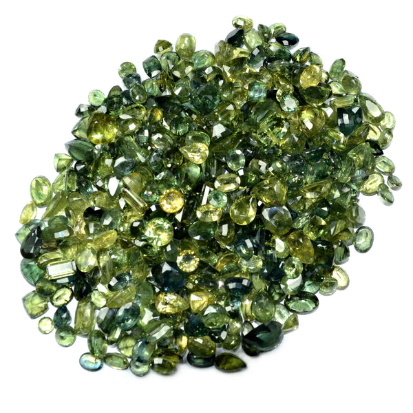 451ct Certified Natural Green Sapphire Parcel