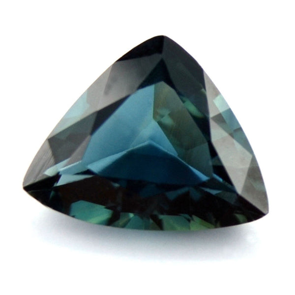 Certified Natural Teal Sapphire 1.07ct Trillion Shape Vvs Clarity Madagascar Gem - sapphirebazaar - 1